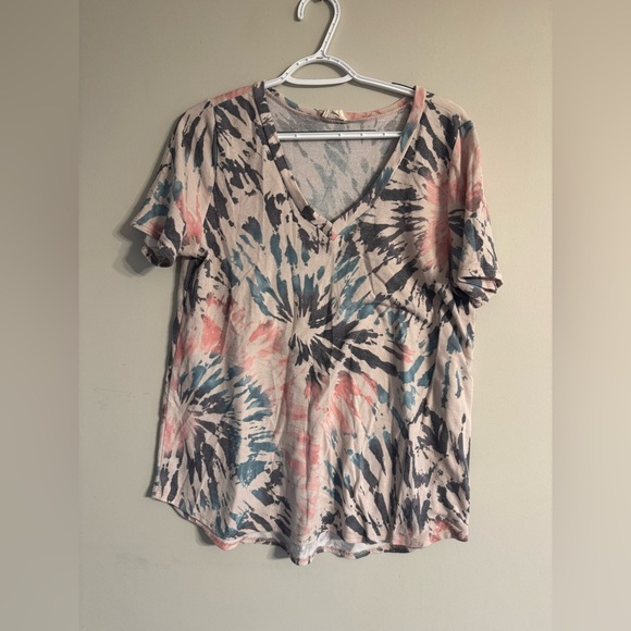 BiBi Pink Short Sleeve Tie Front Set - Picture 6 of 13